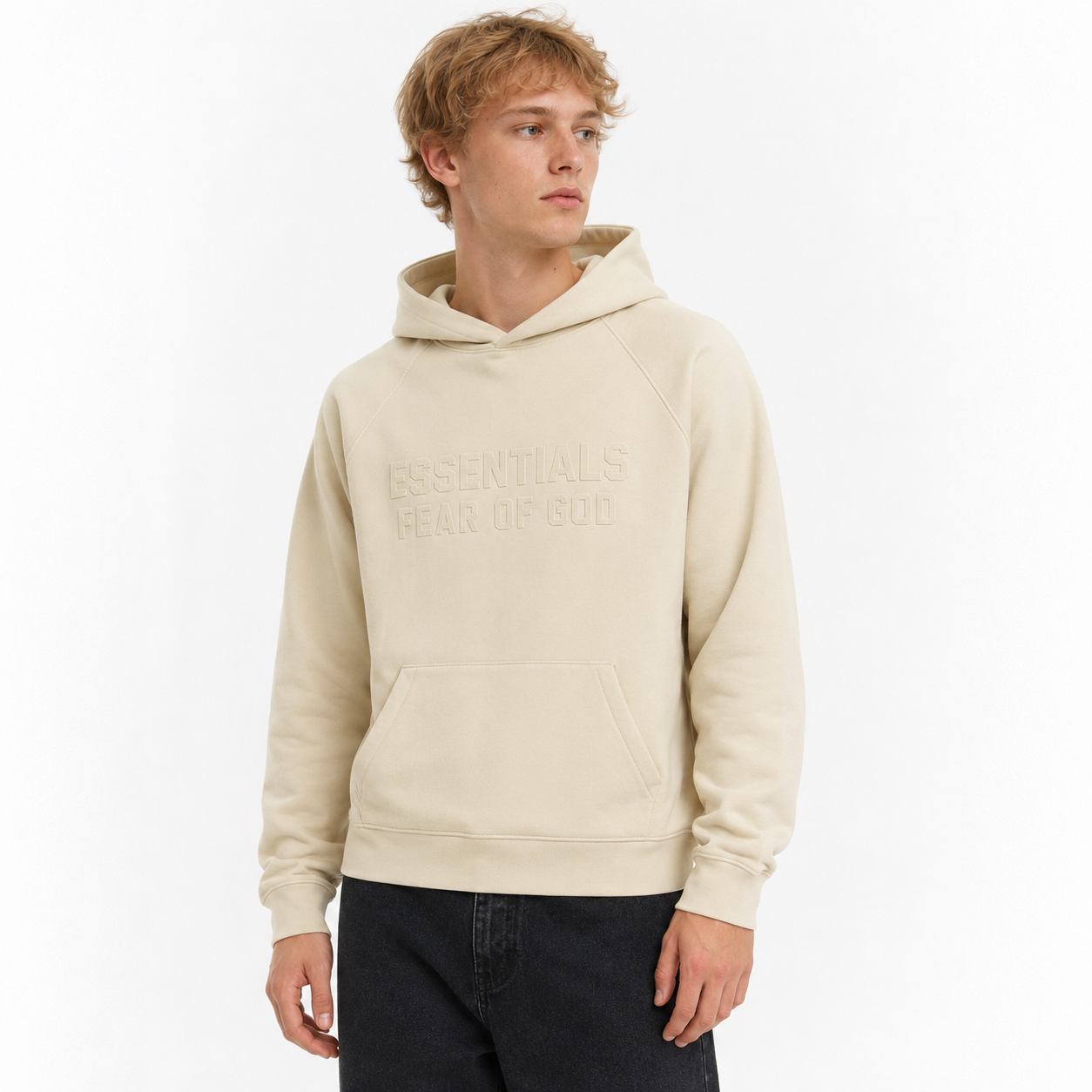 Fear of God Essentials Hoodie Eggshell
