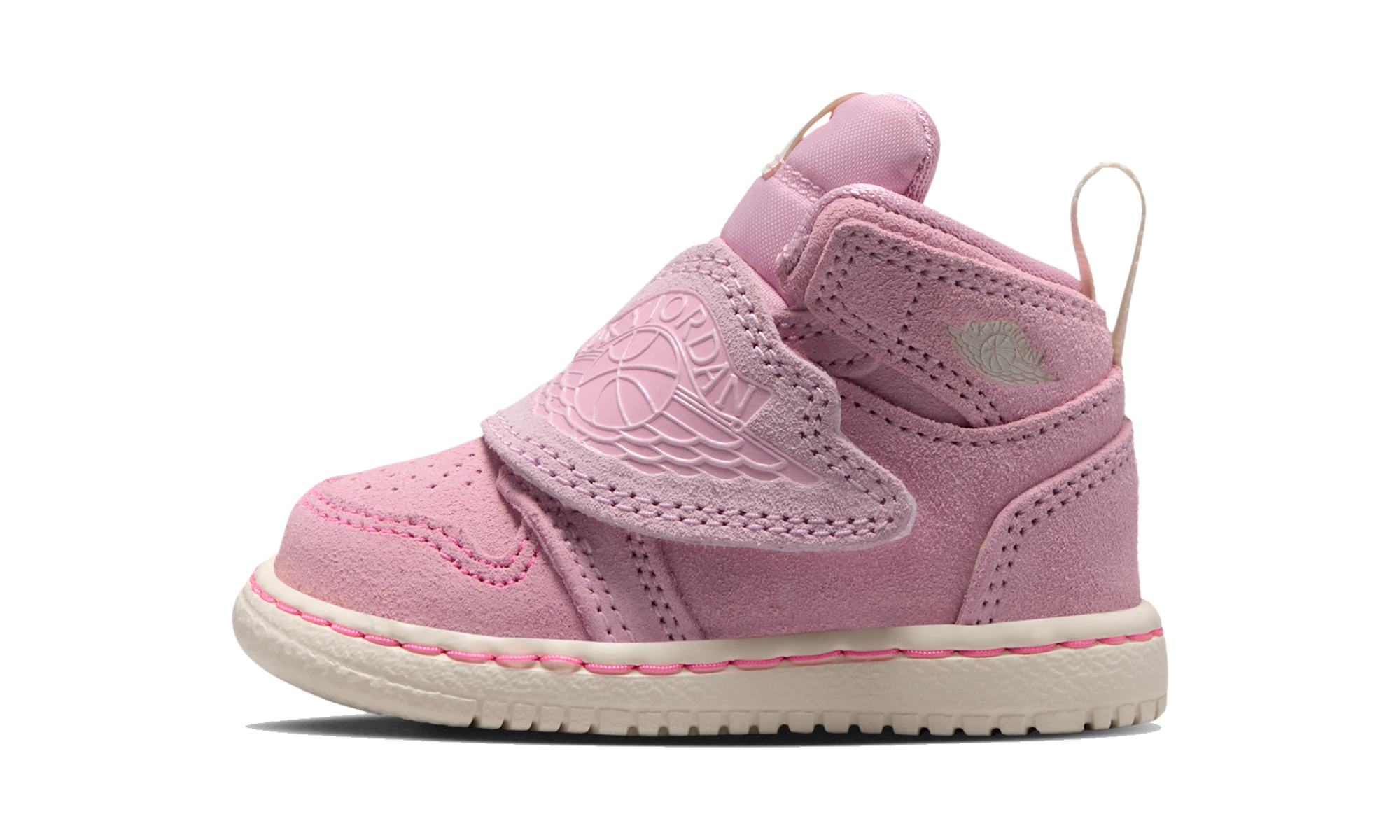 Sky Air Jordan 1 Baby and Toddler Shoe Iced Carmine/Pink Foam/Coconut Milk/Anthracite
