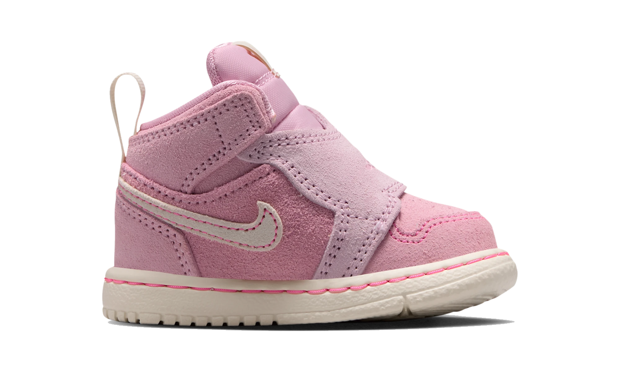 Sky Air Jordan 1 Baby and Toddler Shoe Iced Carmine/Pink Foam/Coconut Milk/Anthracite