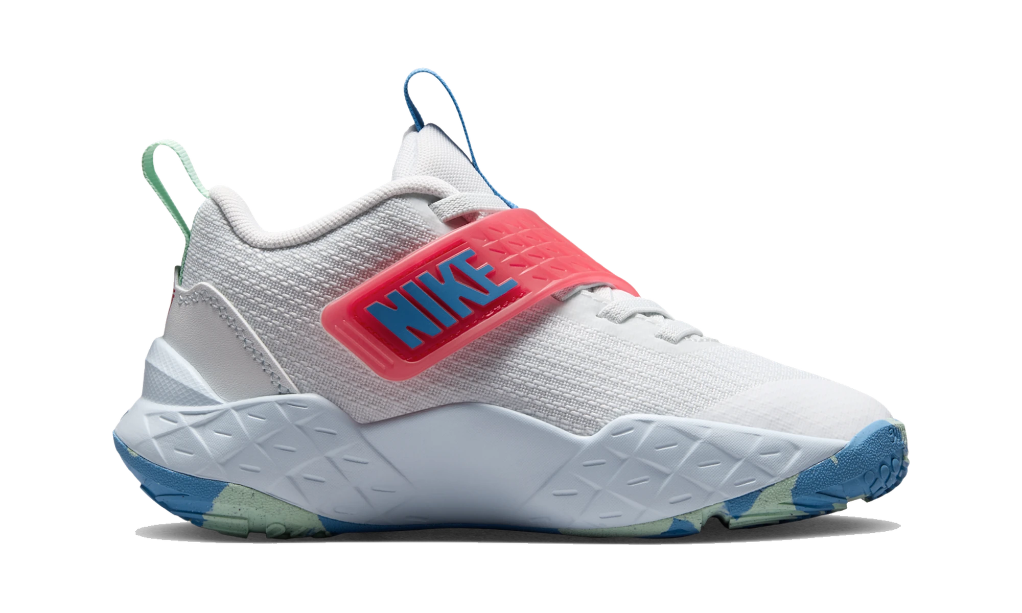 Nike Team Hustle D 12 Off-White/Aurora Blue/Tropical Pink/Arctic Green