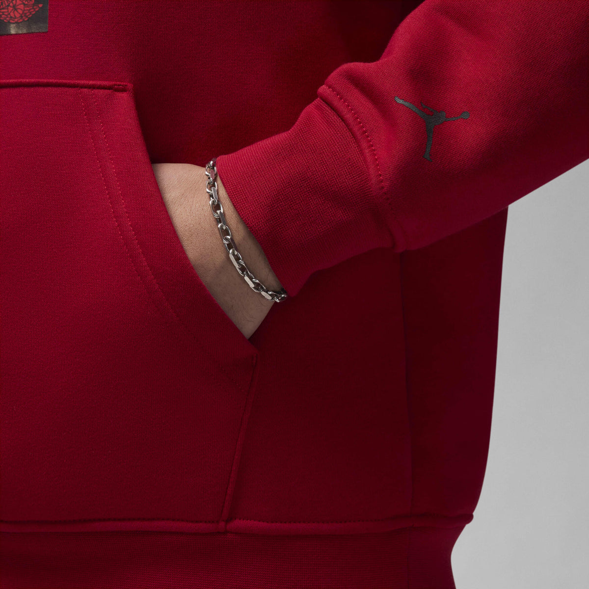 Air Jordan Jumpman 'Chimney' Fleece Pullover Hoodie Gym Red/Black - Sneak