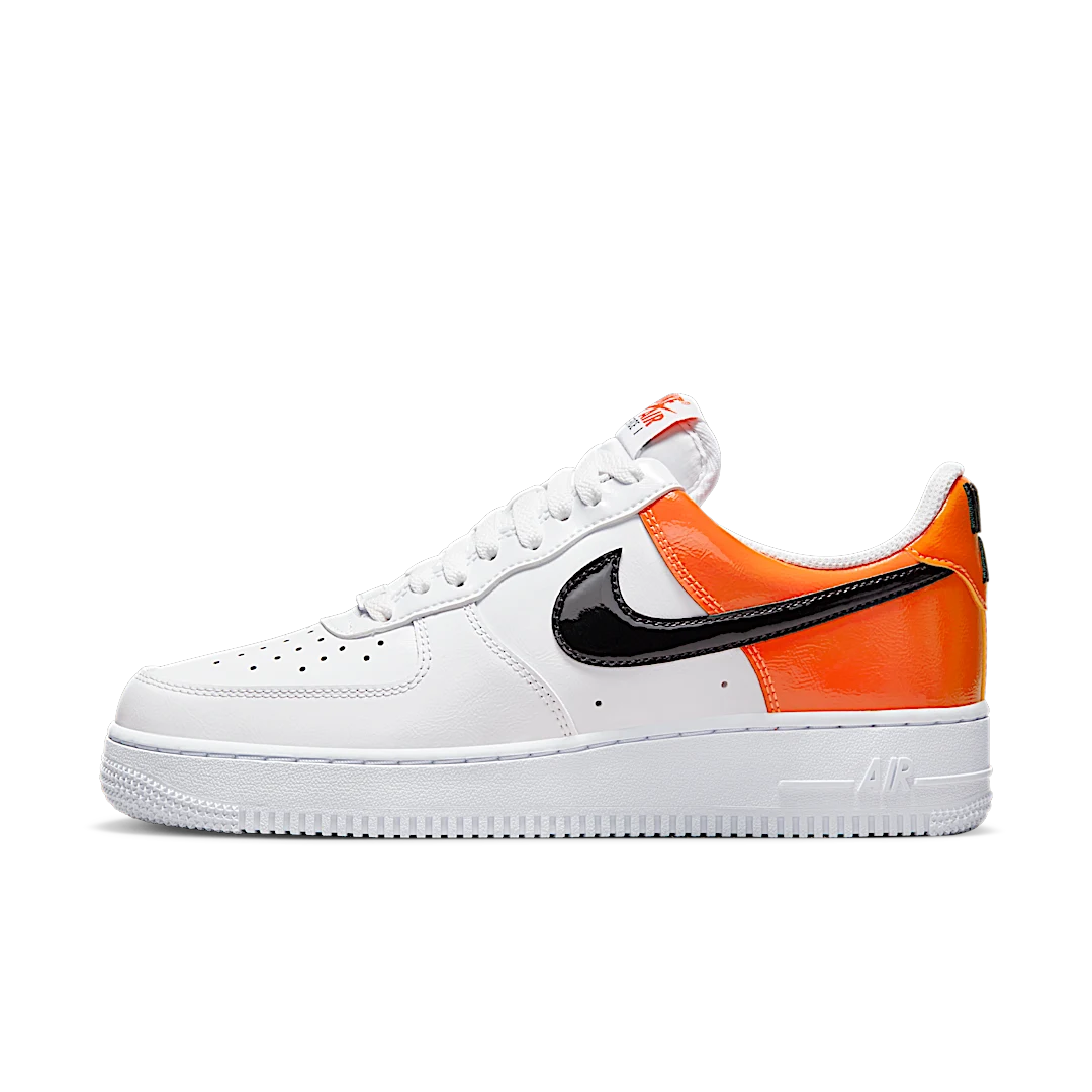 Nike Air Force 1 Low '07 Essential White/Brilliant Orange, White/Brilliant Orange/Black (DJ9942-103)