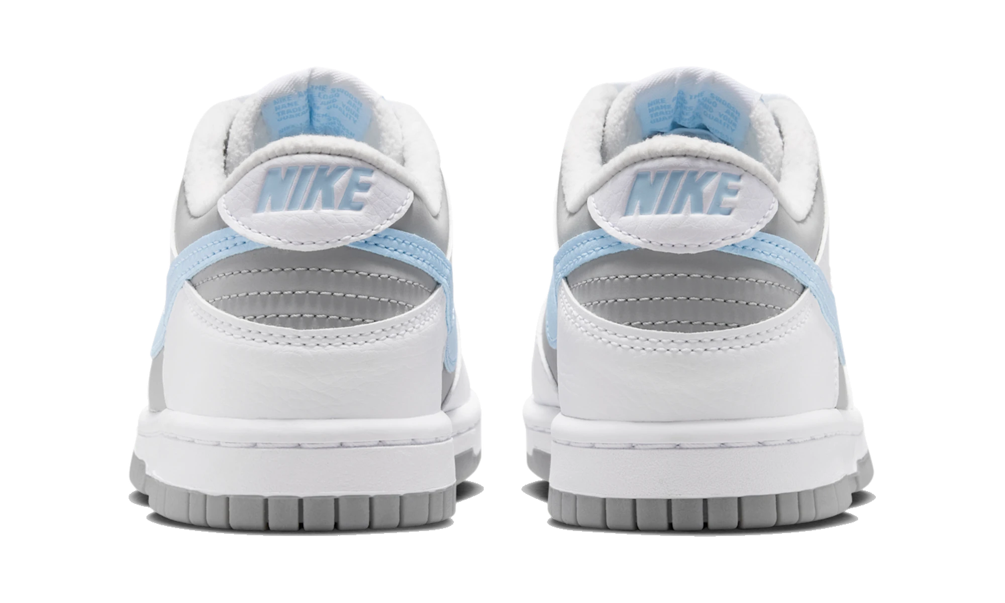 Nike Dunk Low (Boys') Shoes White/Light Smoke Grey/Celestine Blue