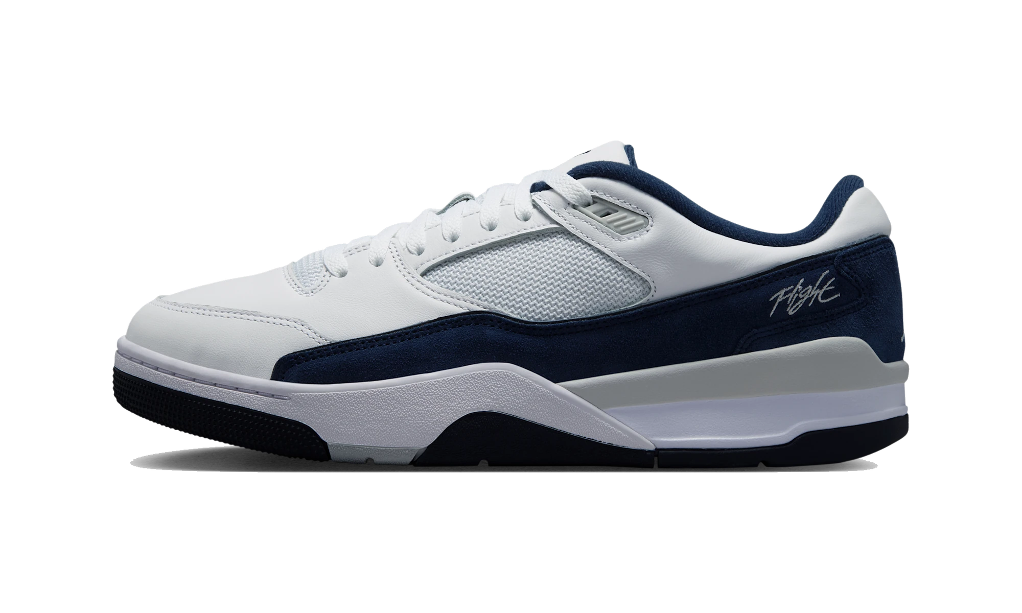 Air Jordan Flight Court White/Light Smoke Grey/Obsidian/College Navy