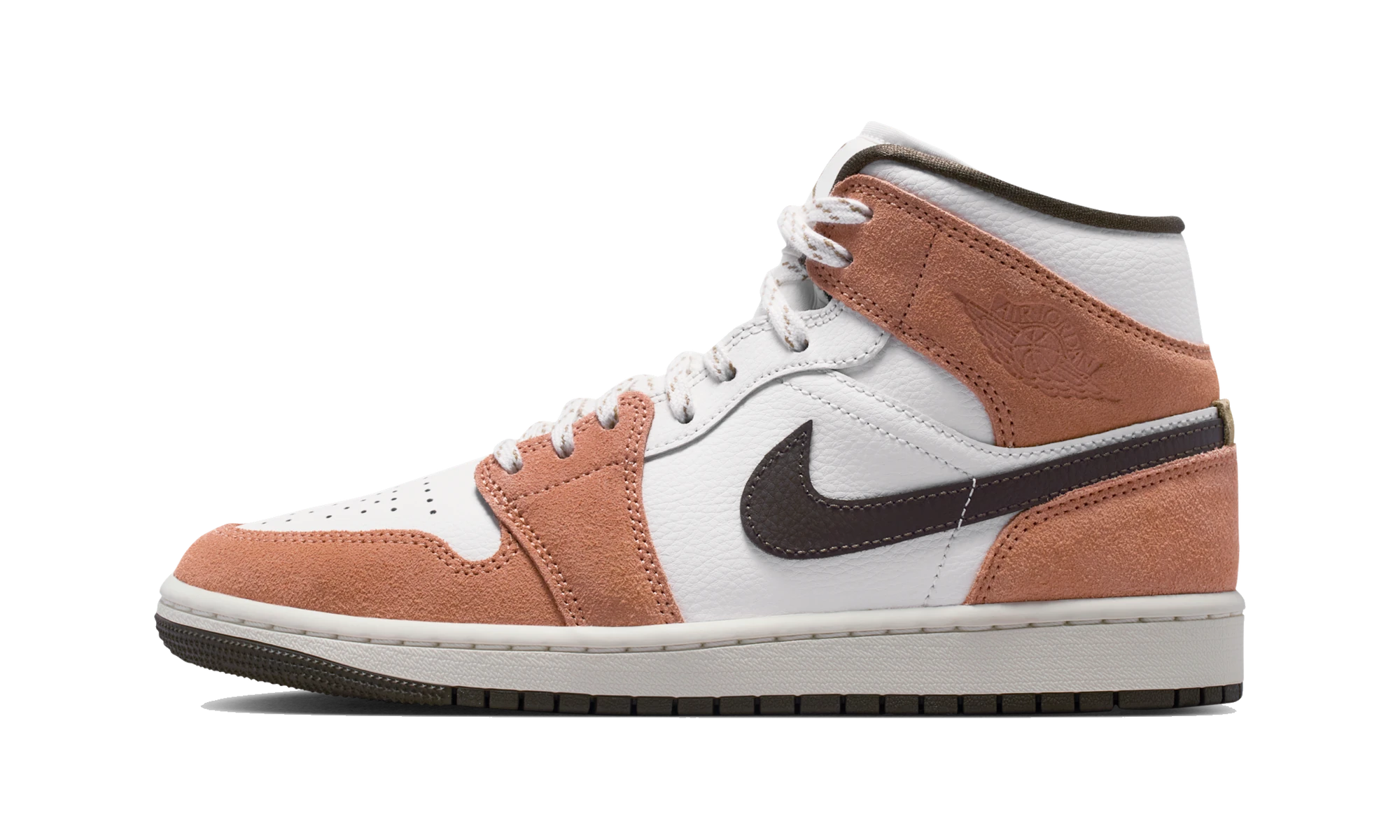 Air Jordan 1 Mid Sail/Light Cognac/Filbert/Dark Hazel
