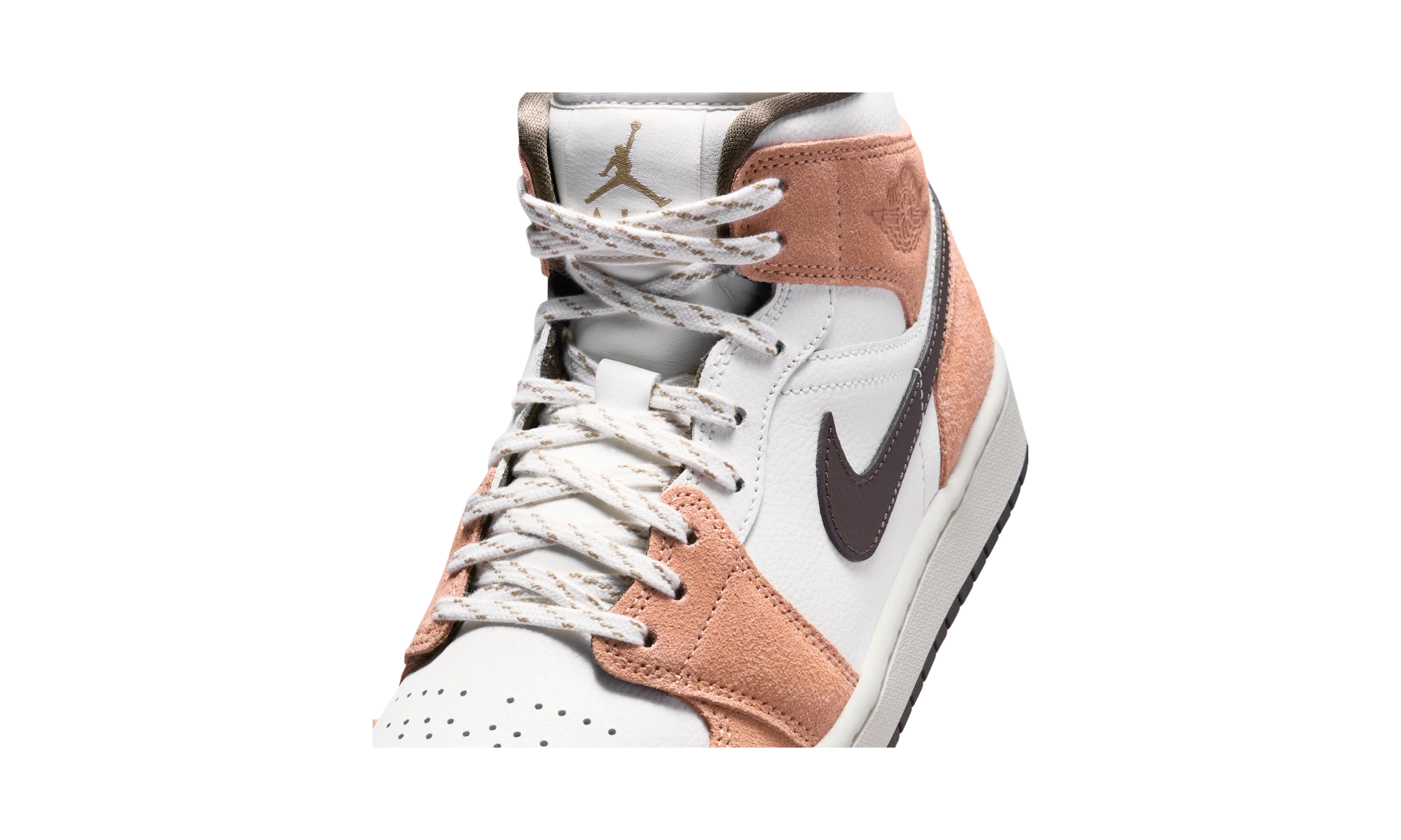 Air Jordan 1 Mid Sail/Light Cognac/Filbert/Dark Hazel