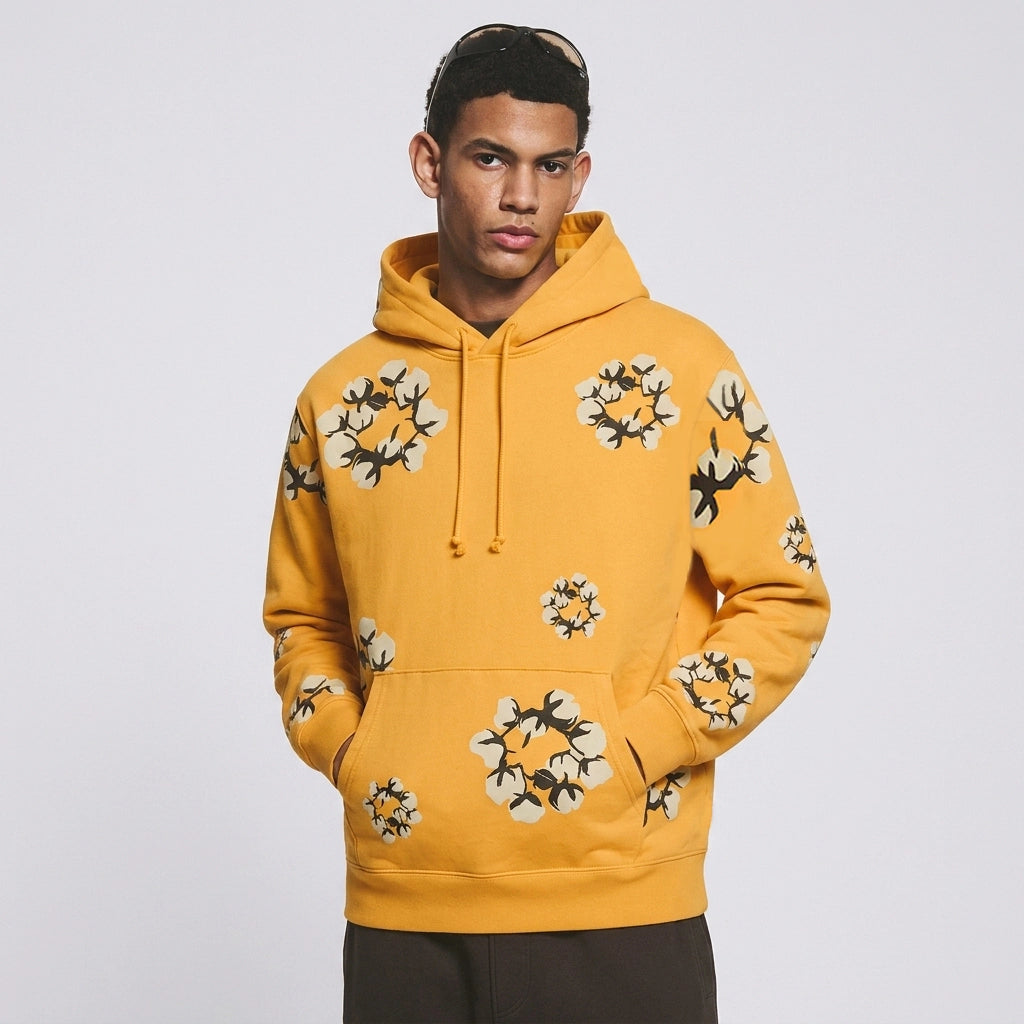 Denim Tears x CPFM Cactus Tears Wreath Hoodie Yellow