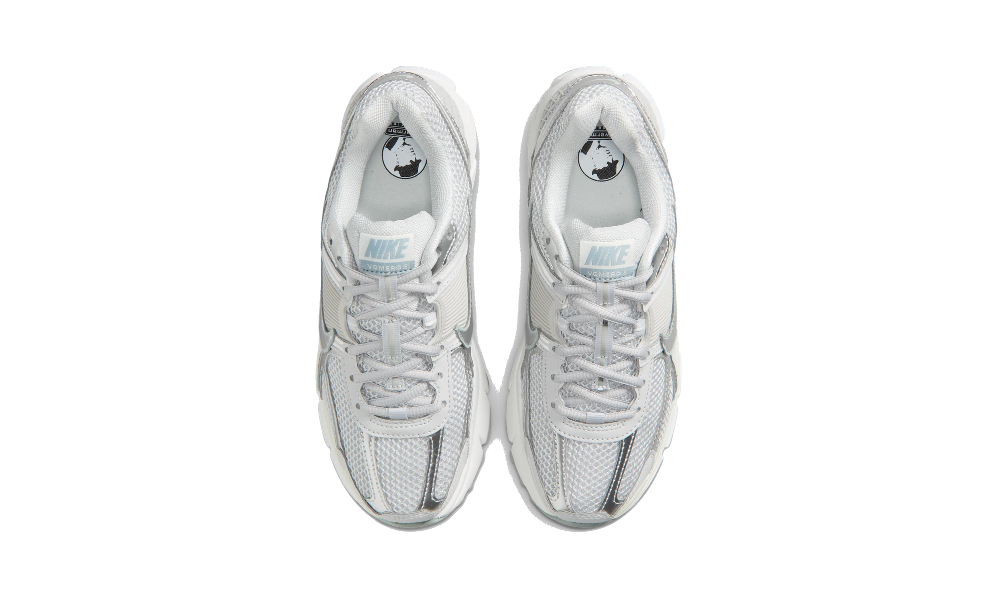 Nike Zoom Vomero 5 shoes with reflective accents Grey Fog/Off-White/Spruce Aura/Grey Fog