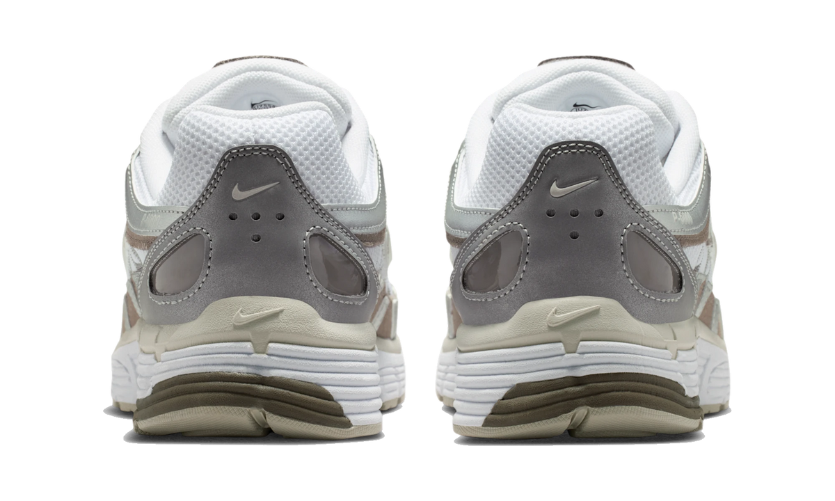 Nike P-6000 White/Metallic Silver/Cave Stone/Light Bone