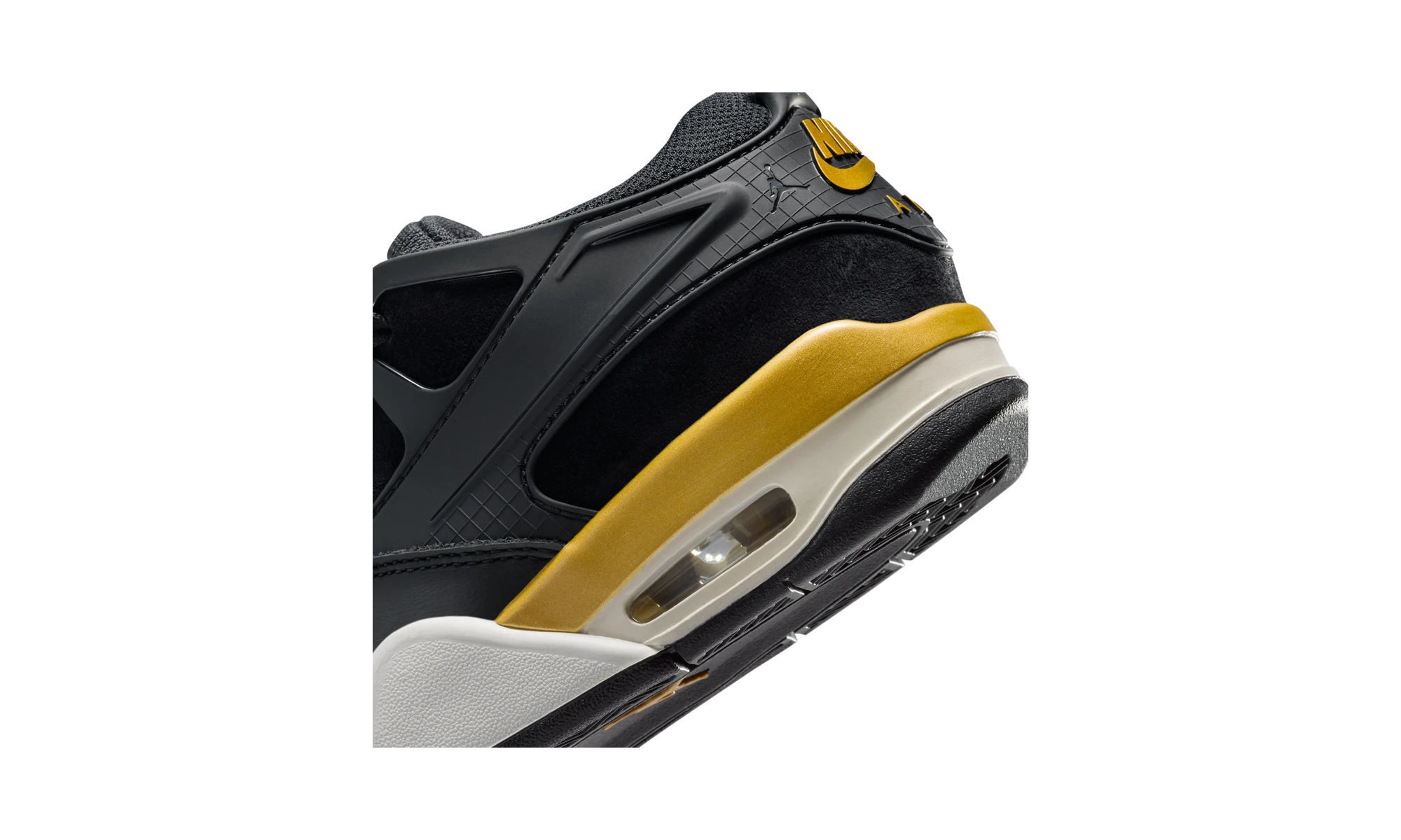 Air Jordan 4 RM Black/Sail/Team Gold/Metallic Gold