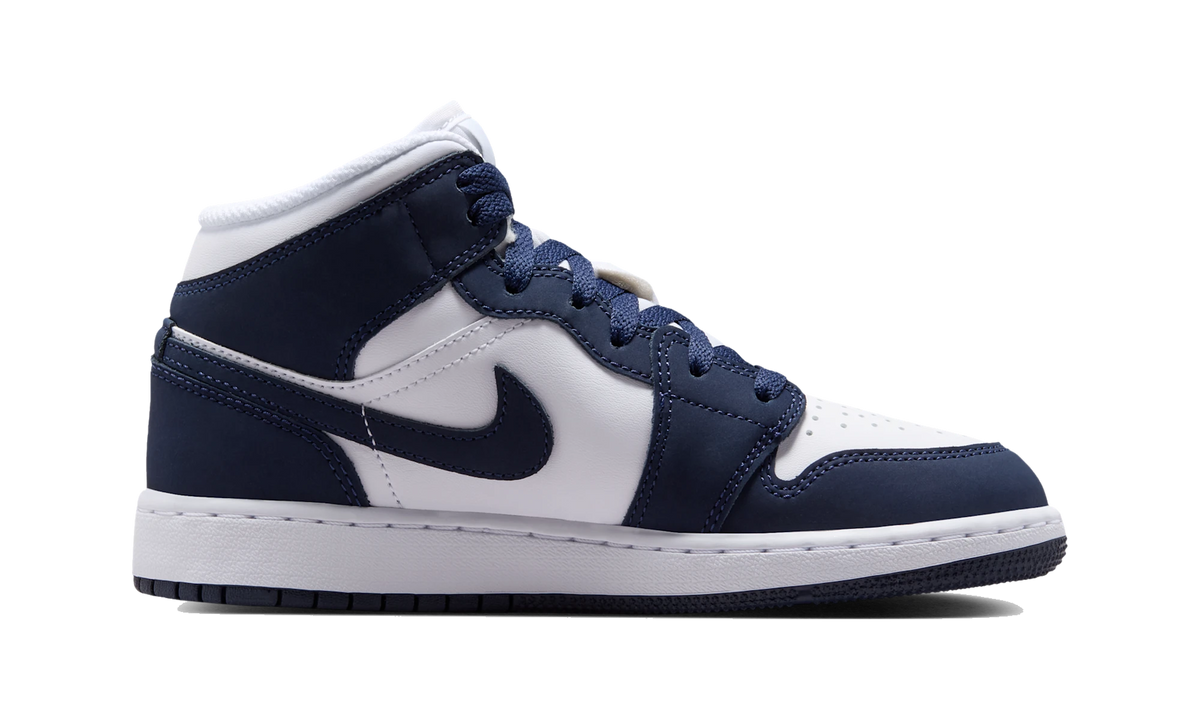 Air Jordan 1 Mid Obsidian/White/Grey Fog/Obsidian