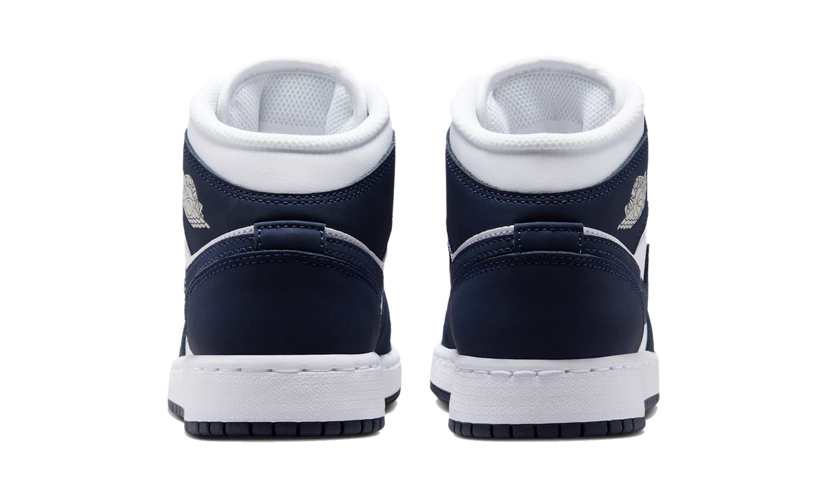 Air Jordan 1 Mid Obsidian/White/Grey Fog/Obsidian