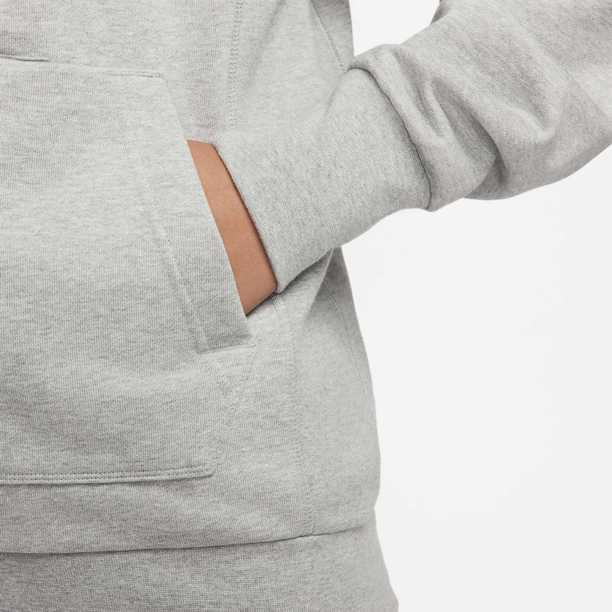 Nike Standard Issue Dri-FIT Full-Zip Basketball Hoodie Dark Grey Heather/Pale Ivory