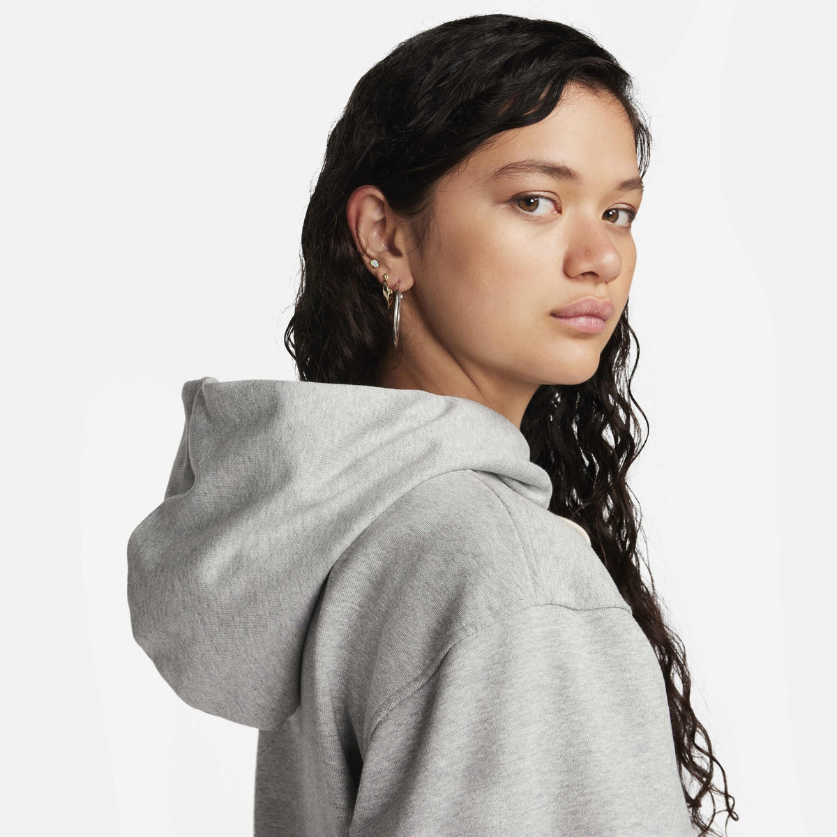 Nike Standard Issue Dri-FIT Full-Zip Basketball Hoodie Dark Grey Heather/Pale Ivory