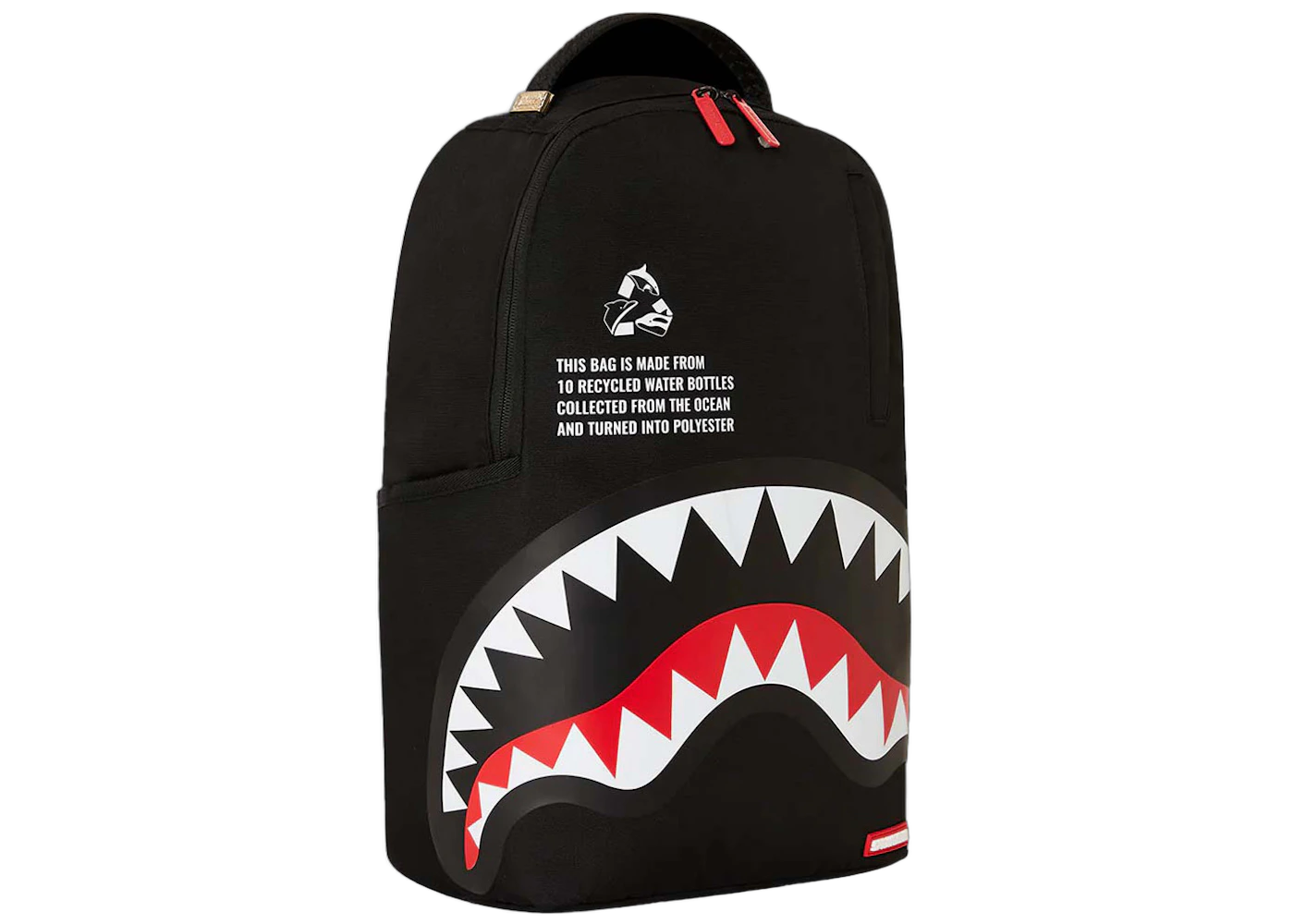 Sprayground Core Recycled Shark DLXSR Backpack Black/Red