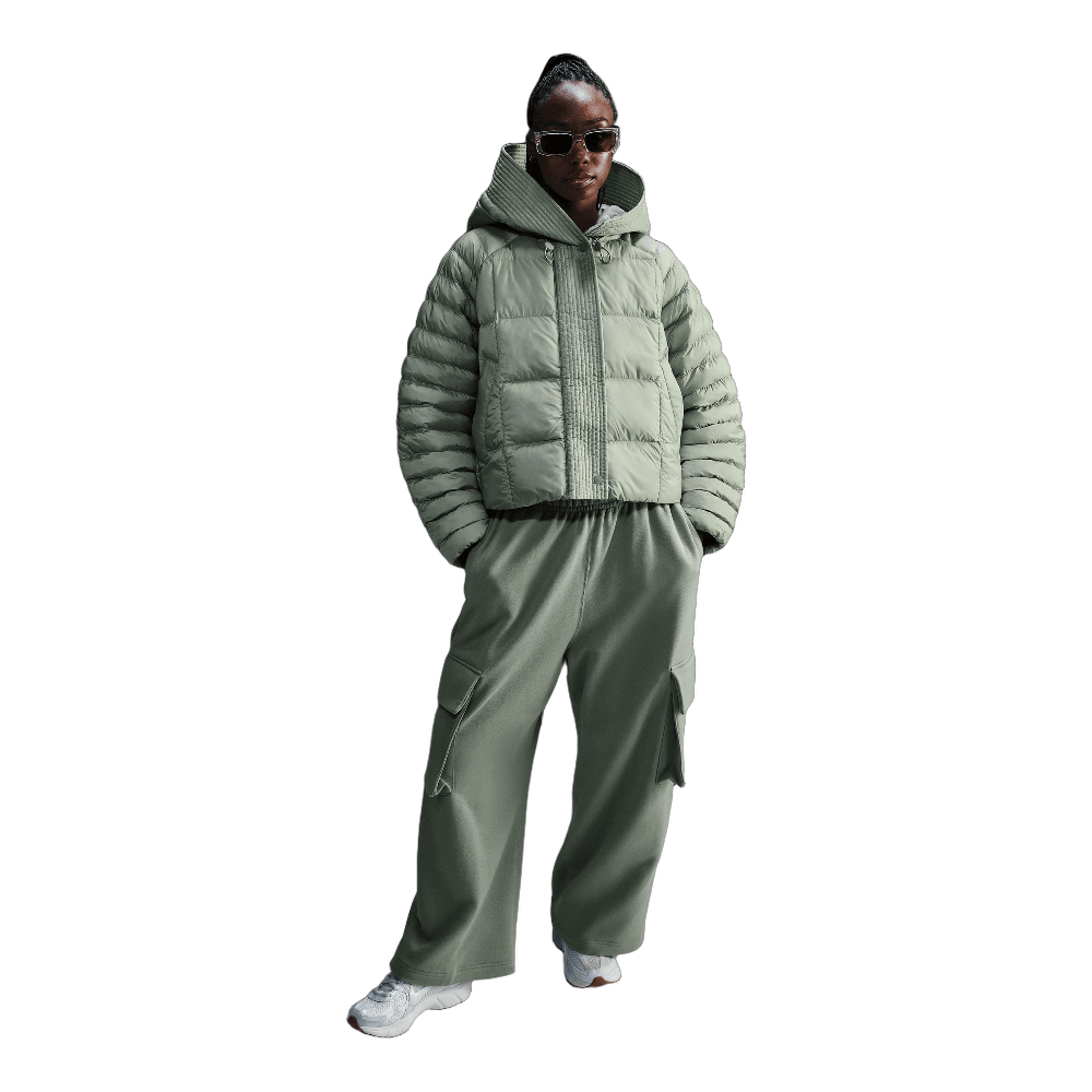 Nike Sportswear Swoosh Puffer PrimaLoft® Women's Therma-FIT Oversized Hooded Jacket Jade Horizon/Sail