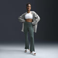 Nike Sportswear Chill Knit Tight Mini-Rib Flared Leggings Vintage Green/Sail