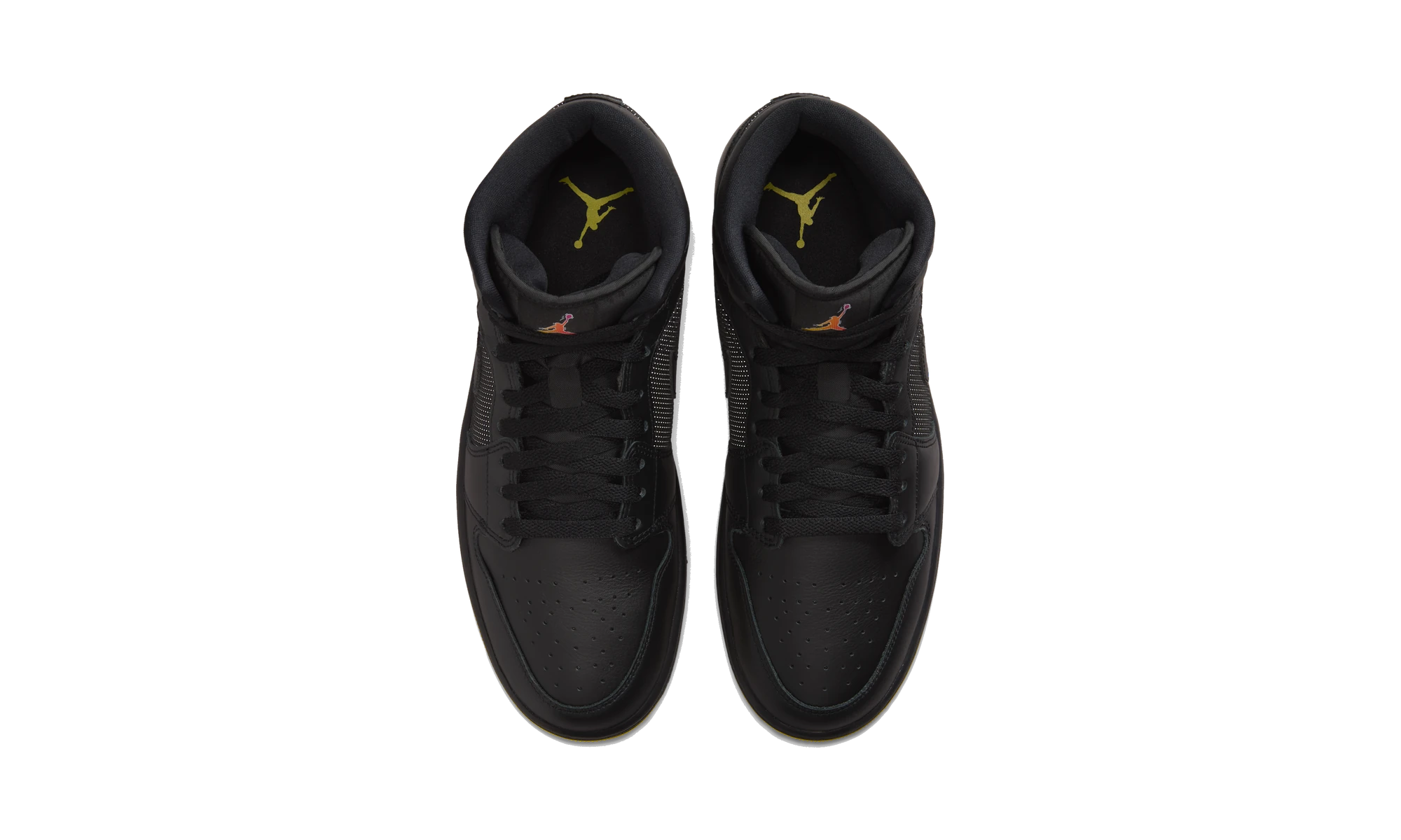 Air Jordan 1 Mid SE Black/Opti Yellow/Silver