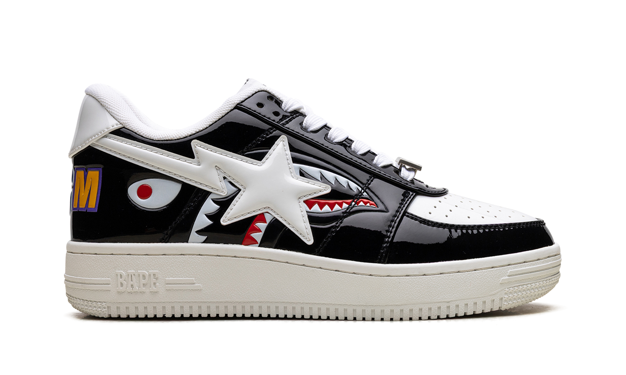 A Bathing Ape Bape Sta Low Color Block Shark Black