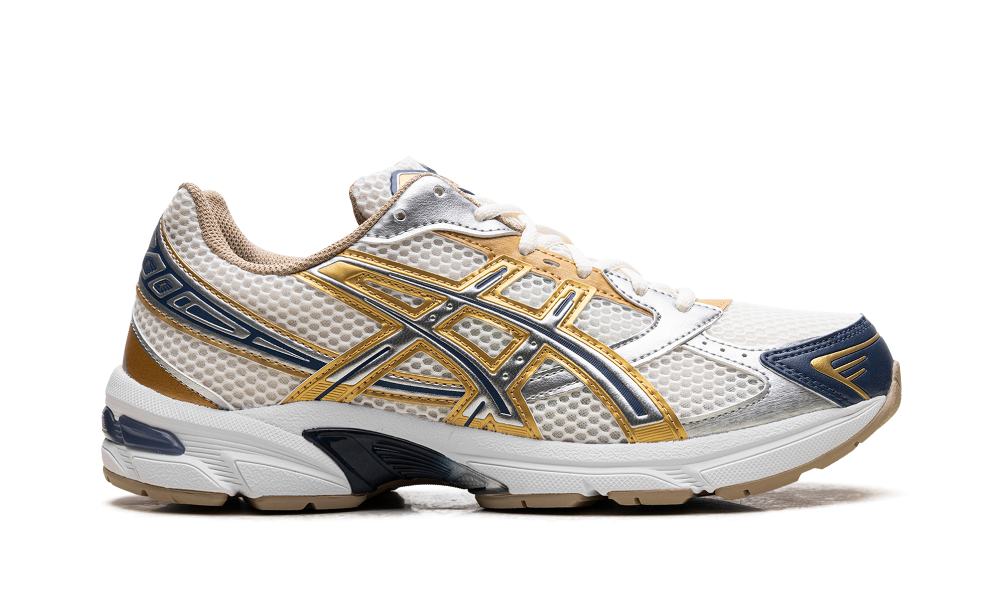 ASICS Gel-1130 Cream Pure Silver Gold Blue