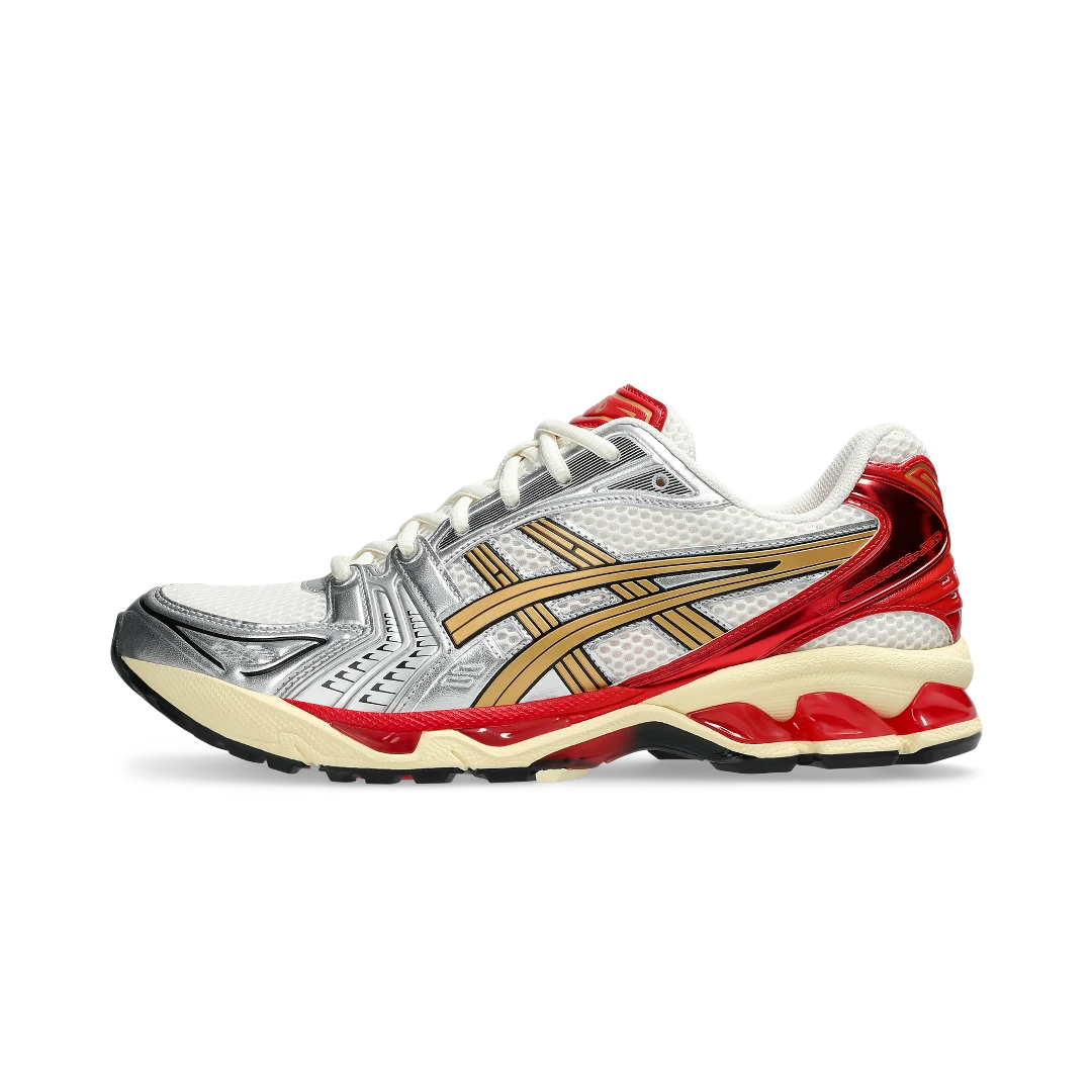 ASICS Gel-Kayano 14 Sneaker Politics Just Say No, Cream/Pure Gold (1203A692-100)