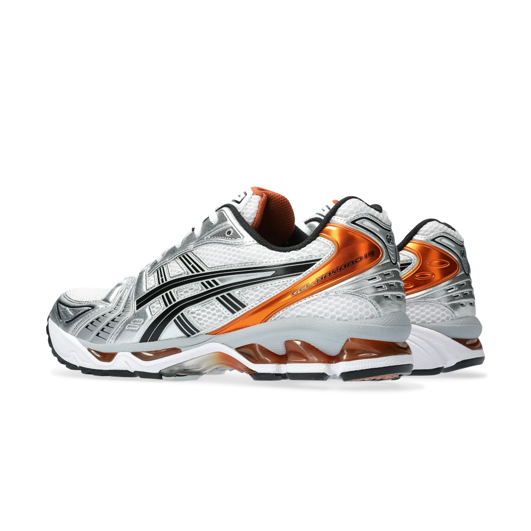 ASICS Gel-Kayano 14 White Piquant Orange, White/Piquant Orange (1201A019-109)