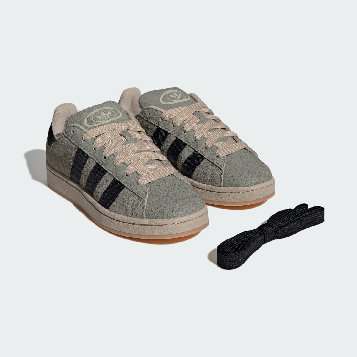 Adidas Campus 00s Silver Pebble Black Stone Khaki
