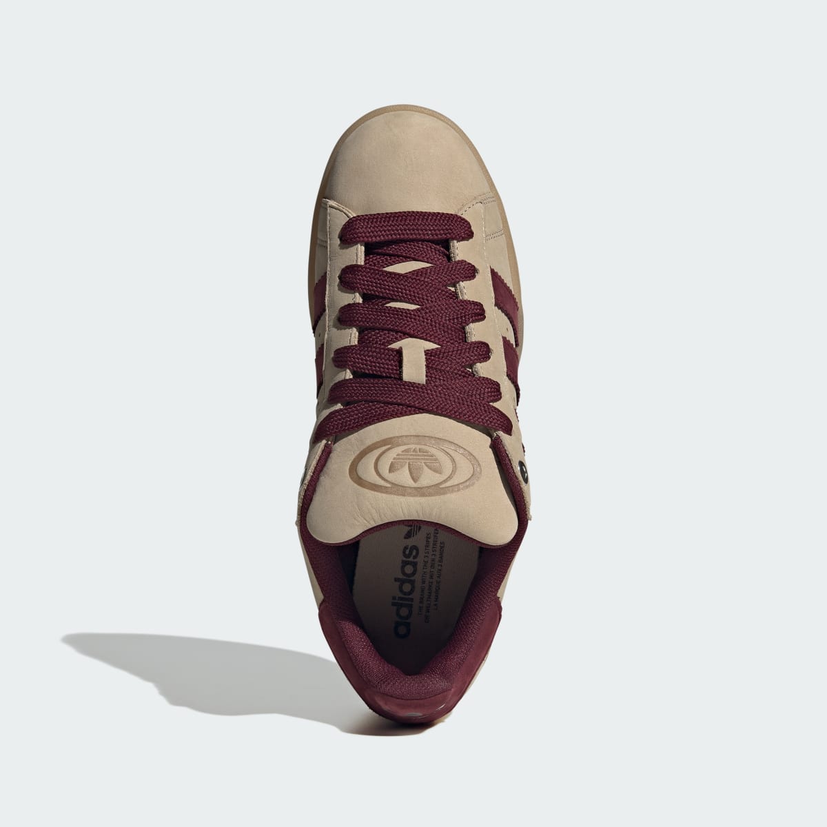 Adidas Campus 00s Stone Khaki Maroon Gum