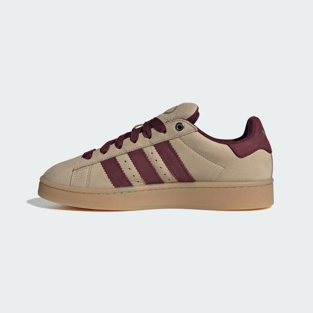 Adidas Campus 00s Stone Khaki Maroon Gum