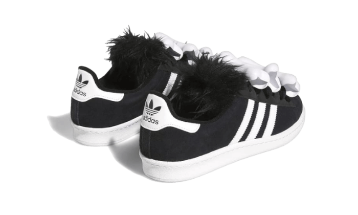 Adidas Campus 80s Jeremy Scott Bones Black, Core Black/Footwear White/Footwear White (HQ4493)
