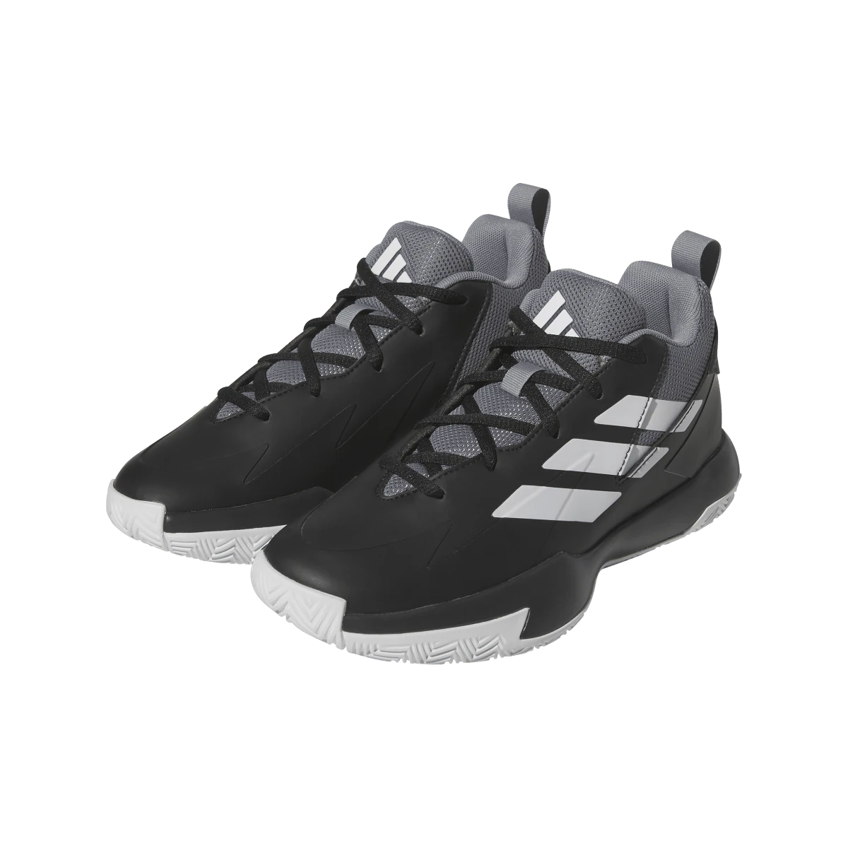 Adidas Cross 'Em Up Select Core Black Cloud White Grey Three