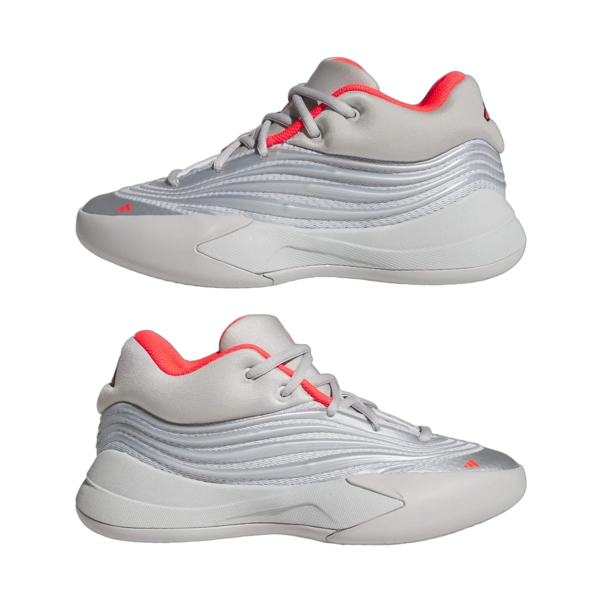 Adidas Dame X Silver Metallic Lucid Red
