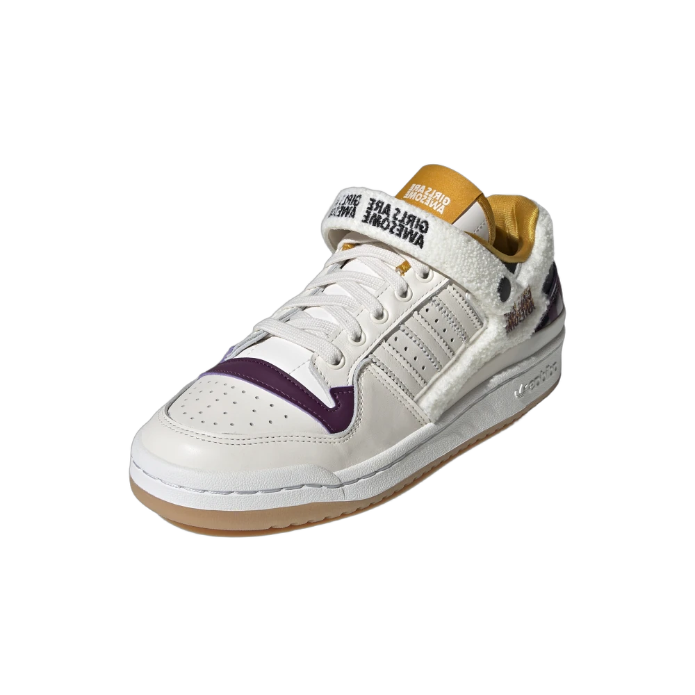 Adidas Forum Low Girls Are Awesome White, Chalk White/Core Black/Purple Beauty (GY2680)