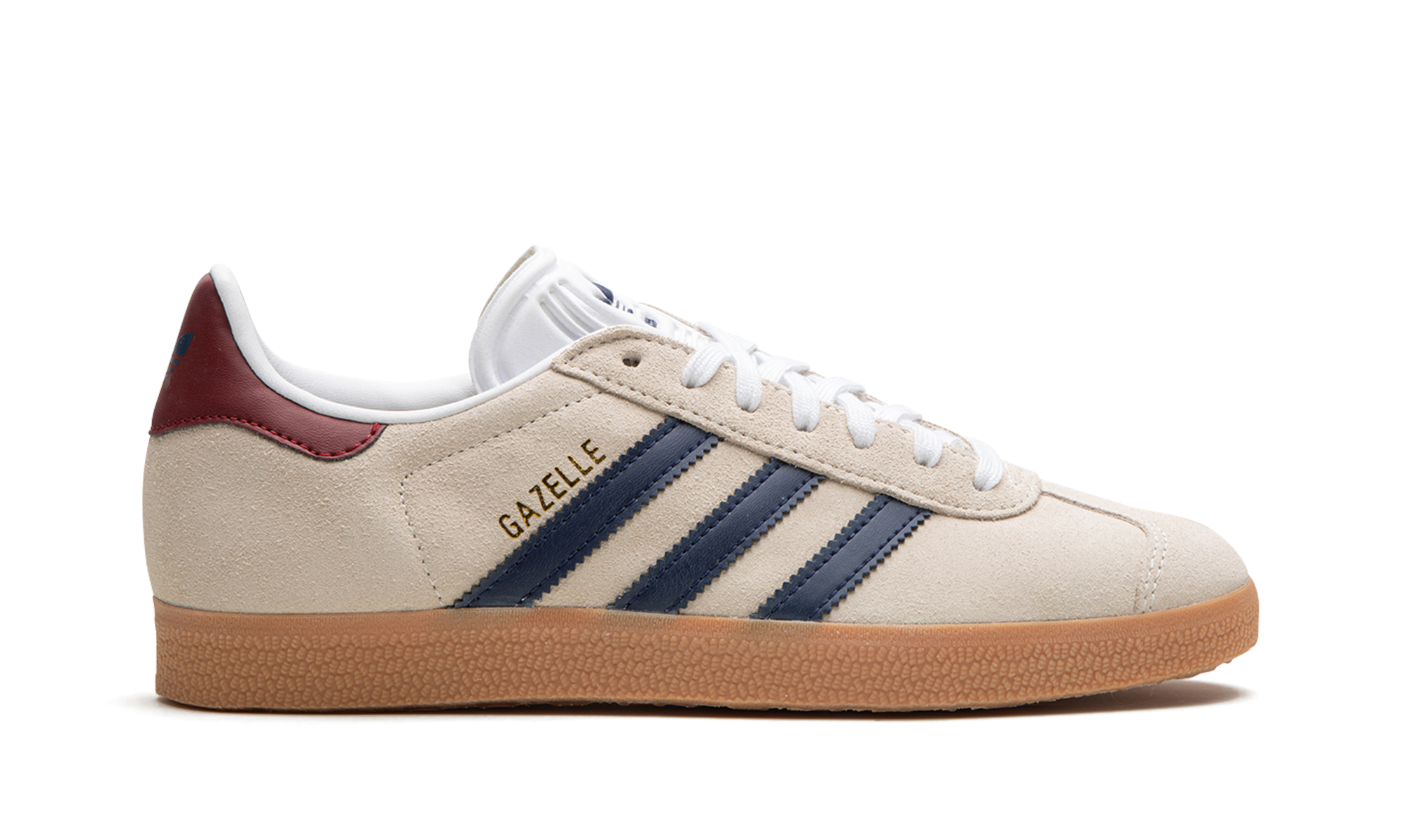 Adidas Gazelle Beige Dark Blue Collegiate Burgundy