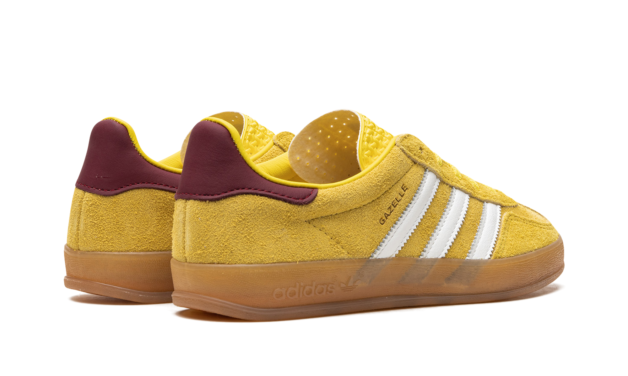Adidas Gazelle Indoor Bright Yellow Collegiate Burgundy