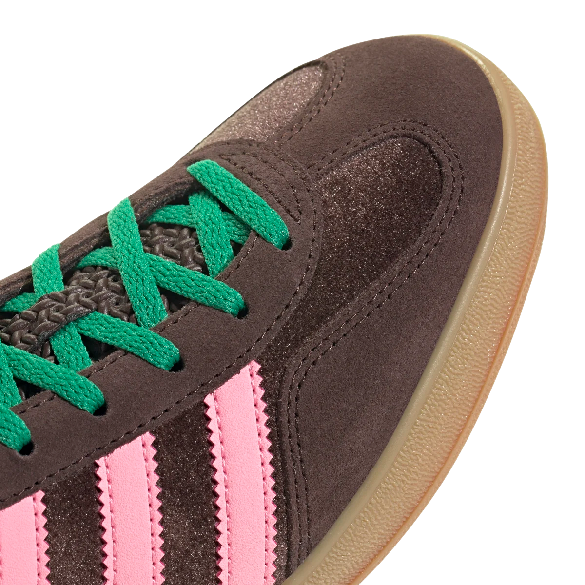 Adidas Gazelle Indoor Brown Velvet, Brown/Pink/Green (JI2714)