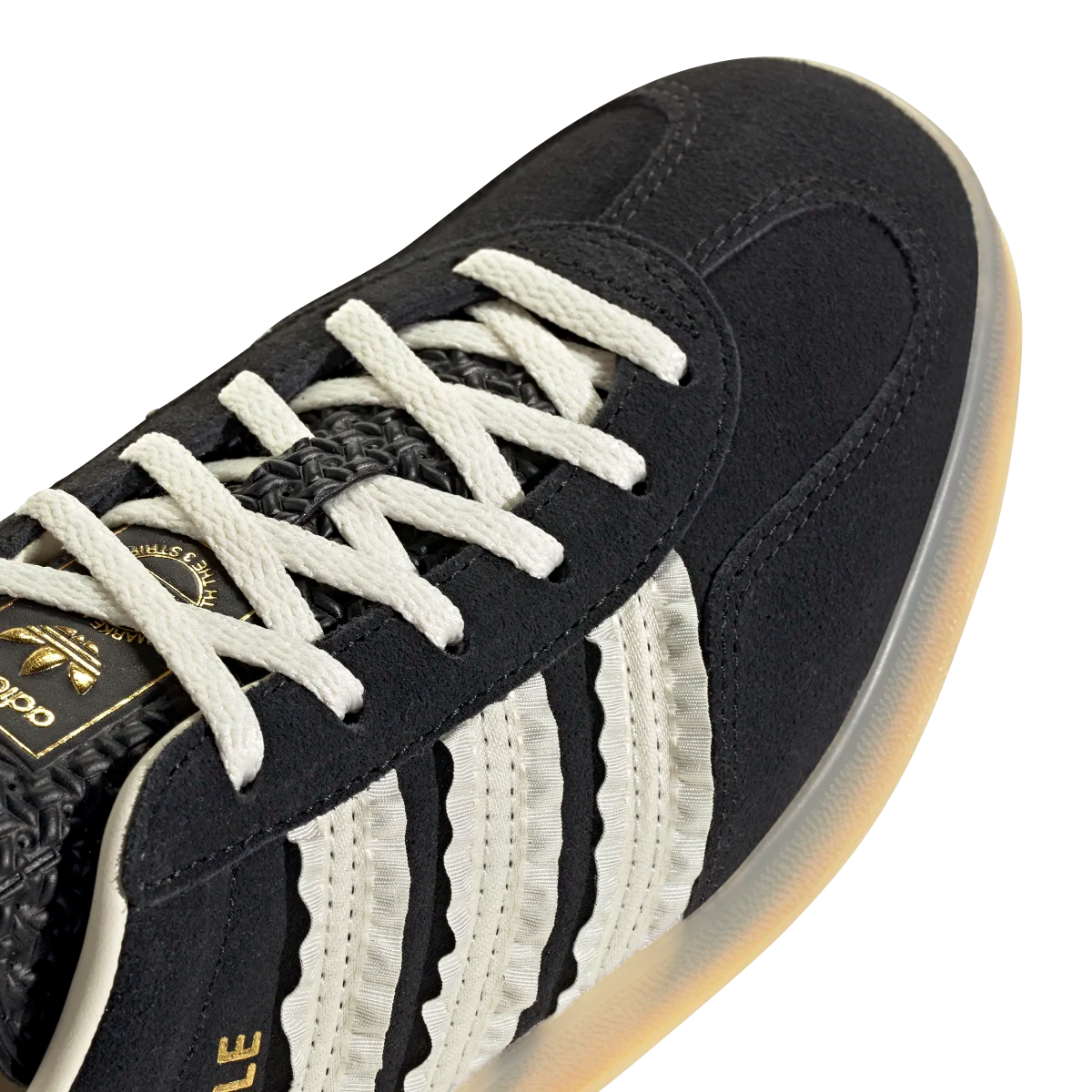 Adidas Gazelle Indoor Core Black Cream White Gum, Core Black/Cream White/Gum (JS1412)