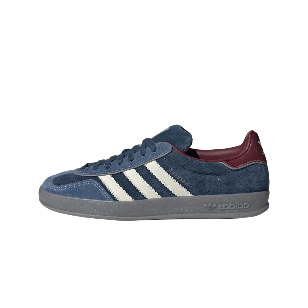 Adidas Gazelle Indoor Crew Navy Burgundy, Crew Navy/Gold Metallic/Off White (ID1008)