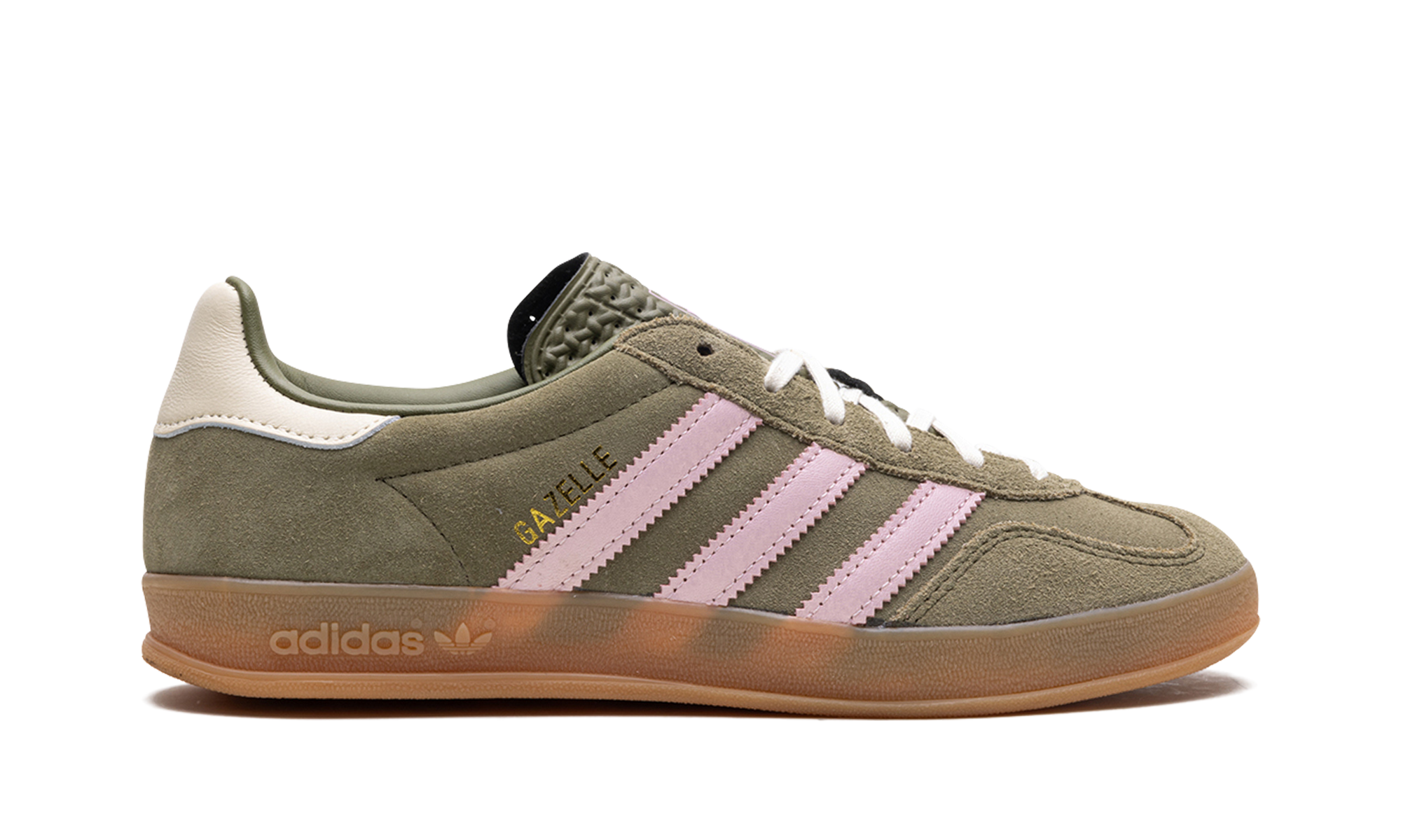 Adidas Gazelle Indoor Focus Olive Clear Pink