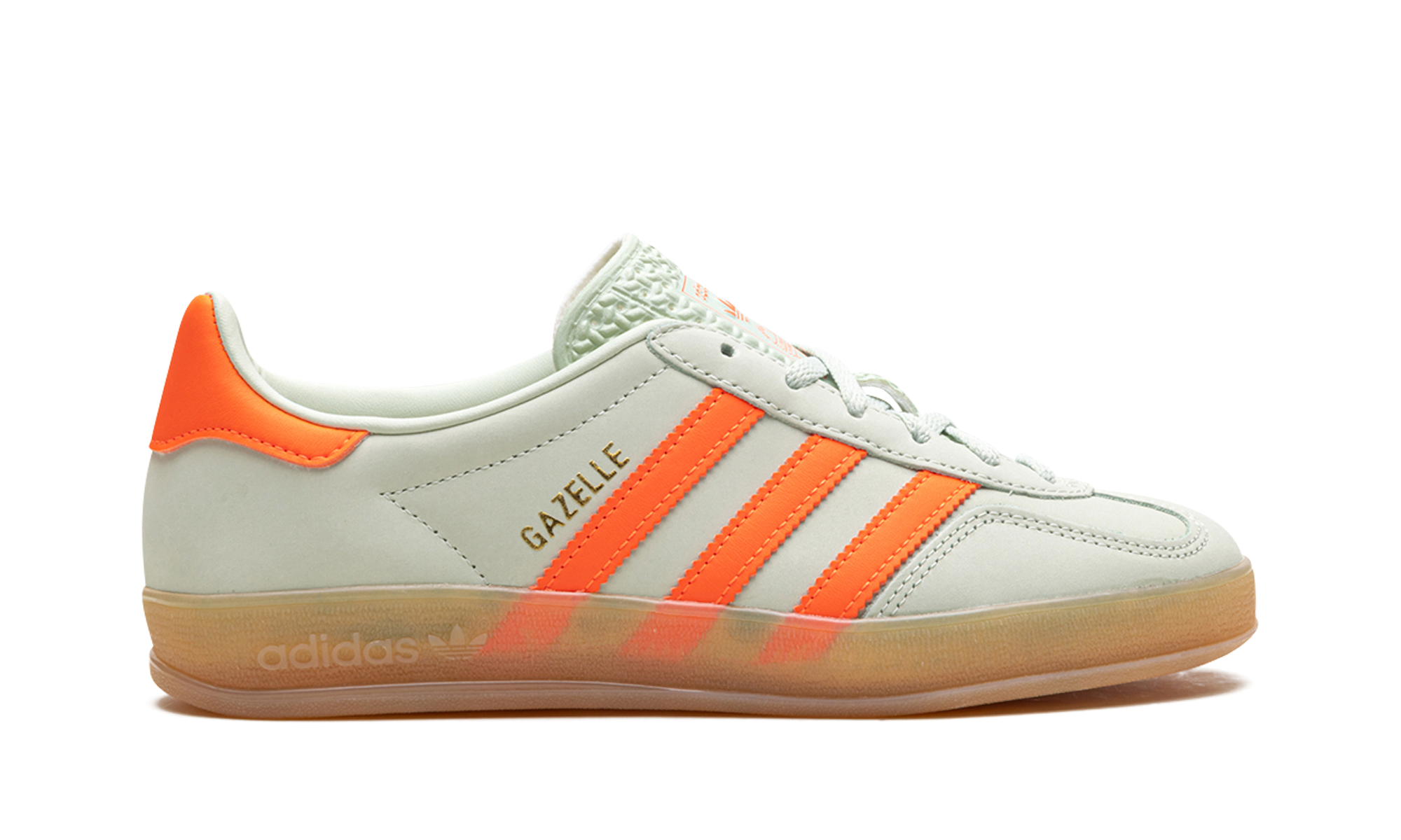 Adidas Gazelle Indoor Linen Green Solar Orange