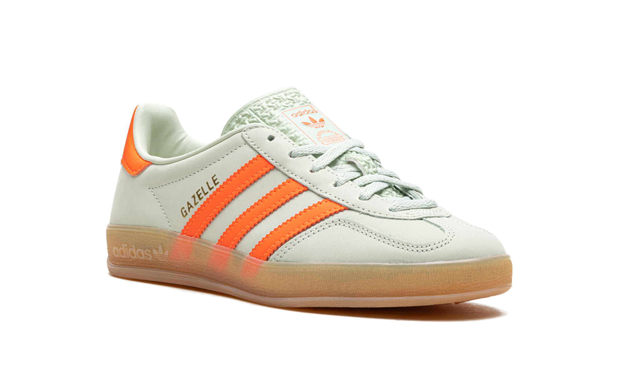 Adidas Gazelle Indoor Linen Green Solar Orange