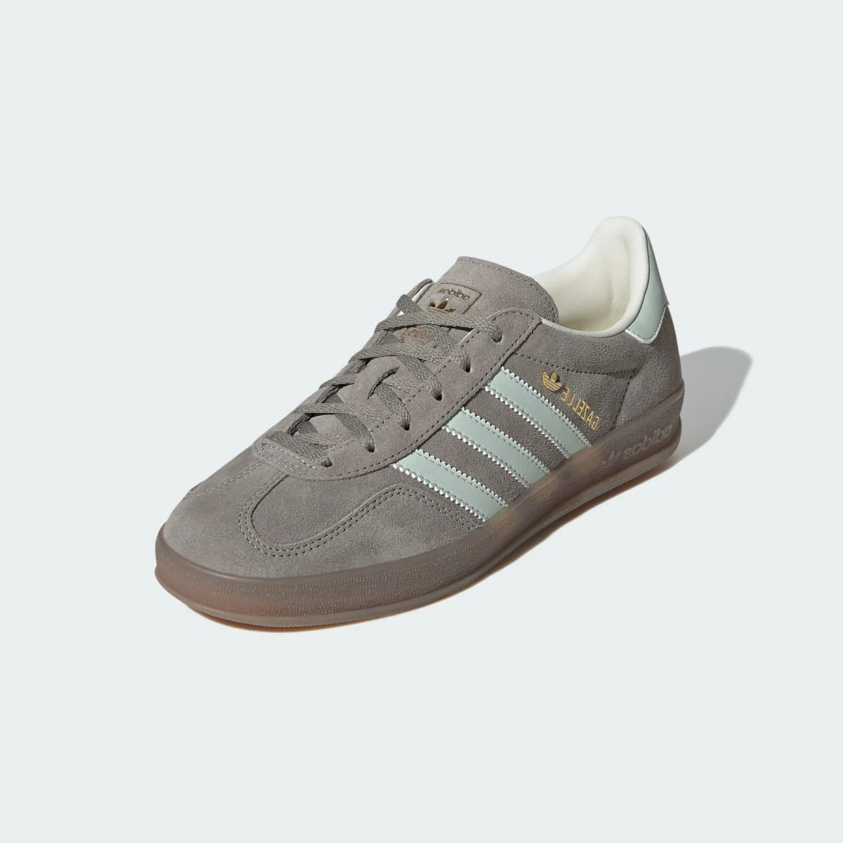 Adidas Gazelle Indoor Silver Pebble Linen Green