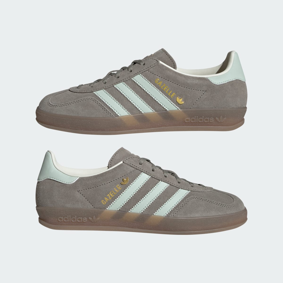 Adidas Gazelle Indoor Silver Pebble Linen Green