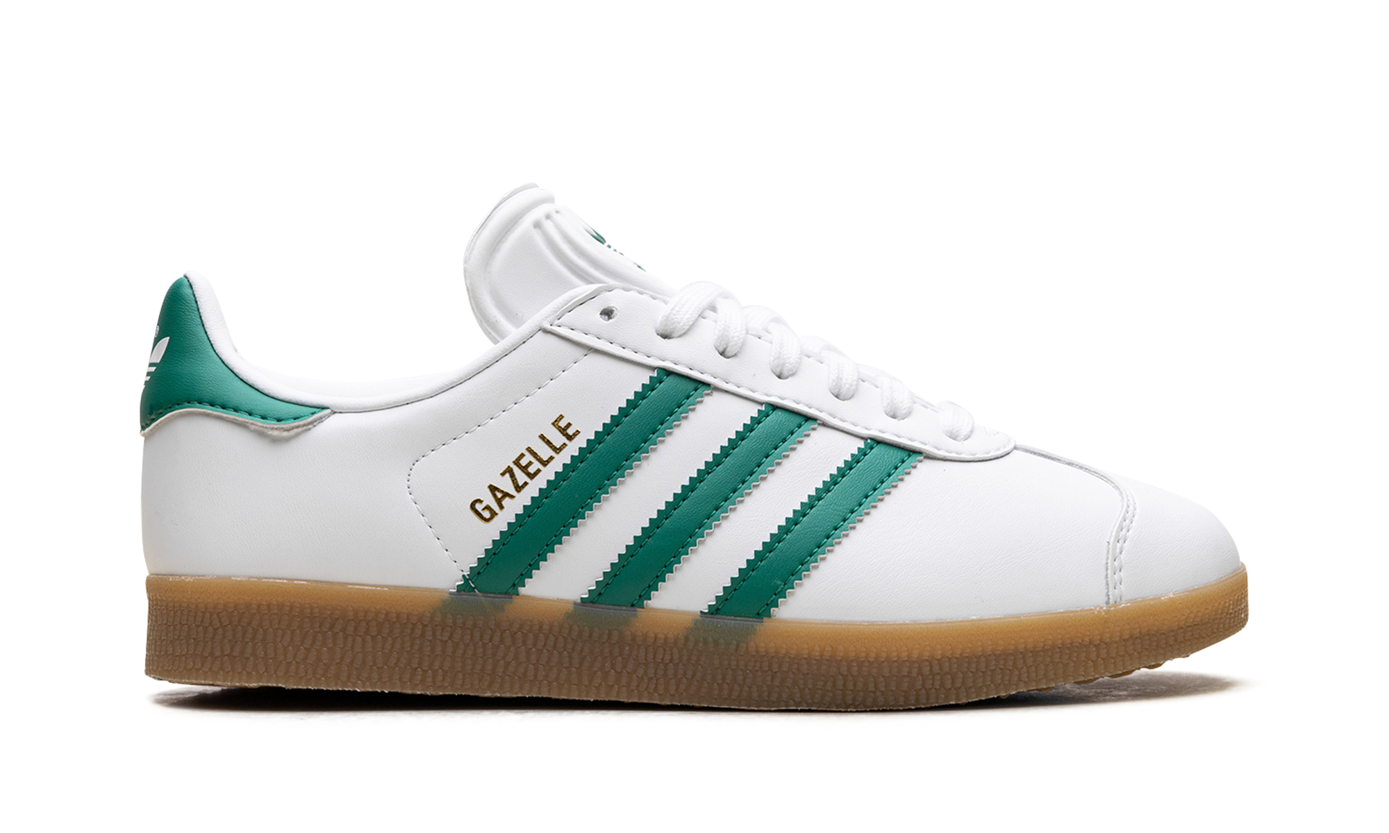 Adidas Gazelle White Bold Green Gum