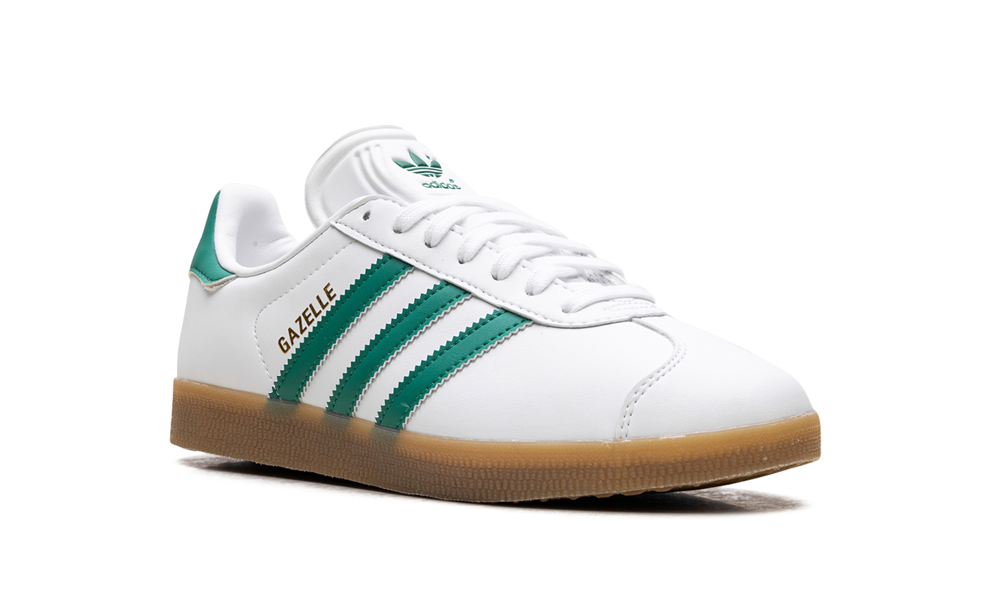 Adidas Gazelle White Bold Green Gum