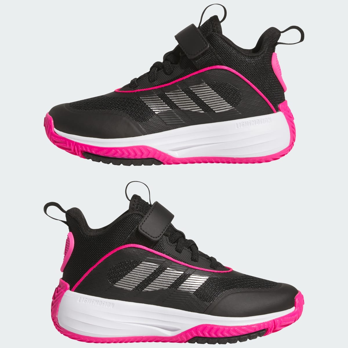 Adidas Ownthegame 3.0 Core Black Iron Metallic Shock Pink