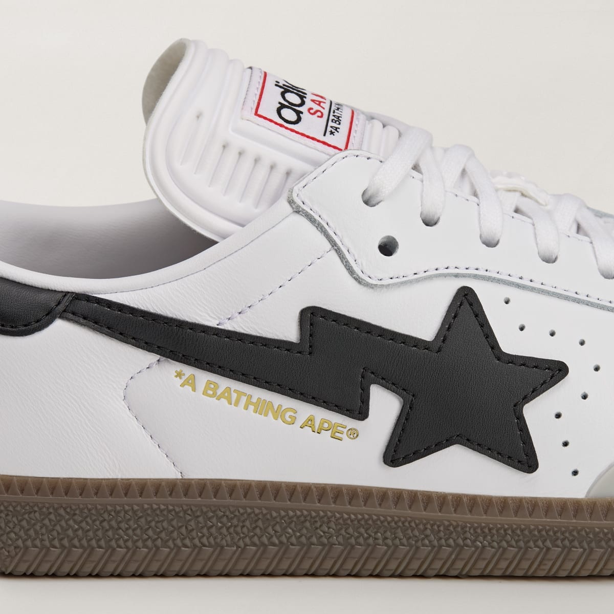Adidas Samba Bape White Black Gum