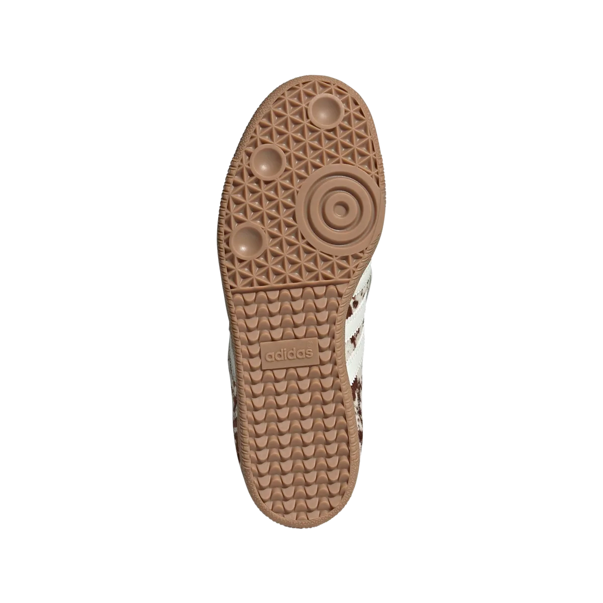 Adidas Samba LT Cow Print Brown White, Off White/Lucid Pink/Gum Four (JS3931)