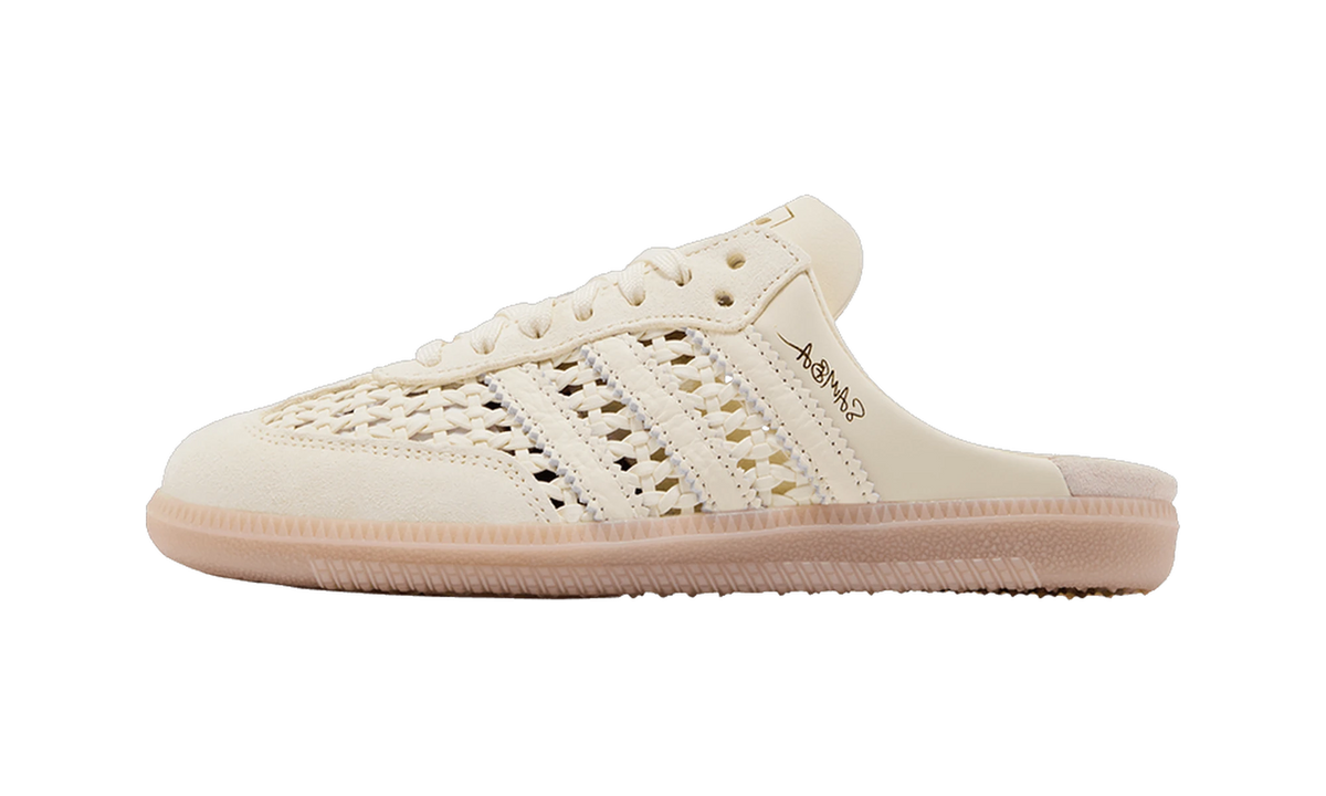 Adidas Samba Mule Woven Basketweave Cream White
