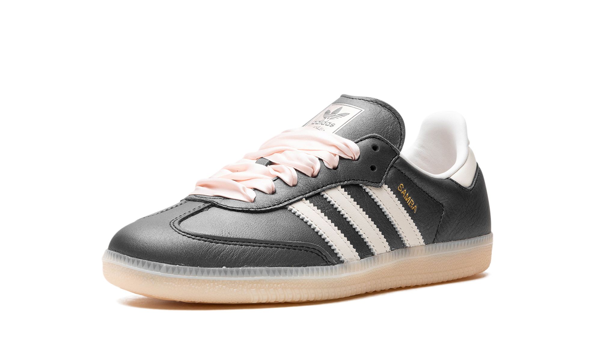 Adidas Samba OG Black Pink Ribbon Laces